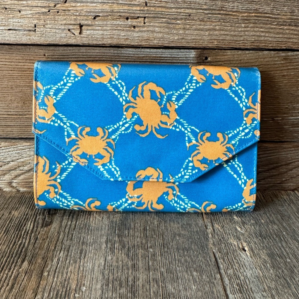 Halsea Crab Print Envelope Clutch